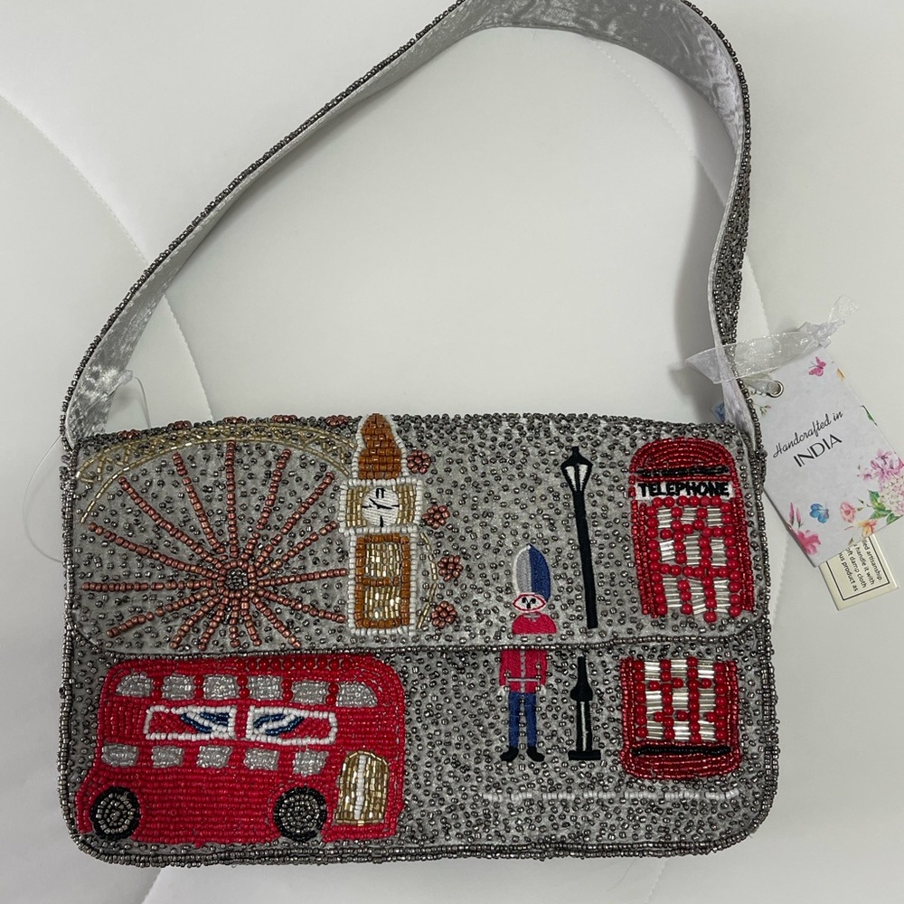 London Beaded Bag Handmade in India